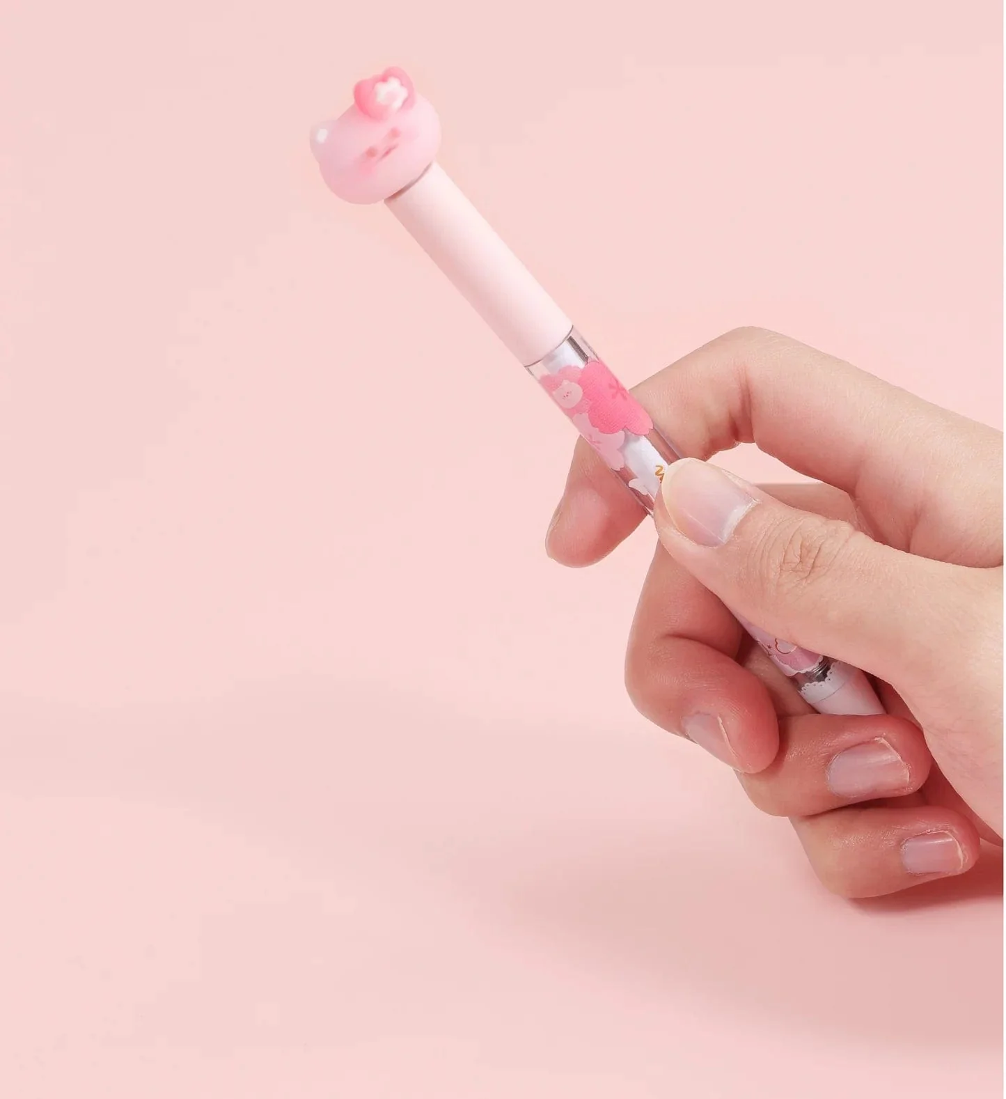 Cat in Bloom Spinning Topper Retractable Gel Pen - Image 2