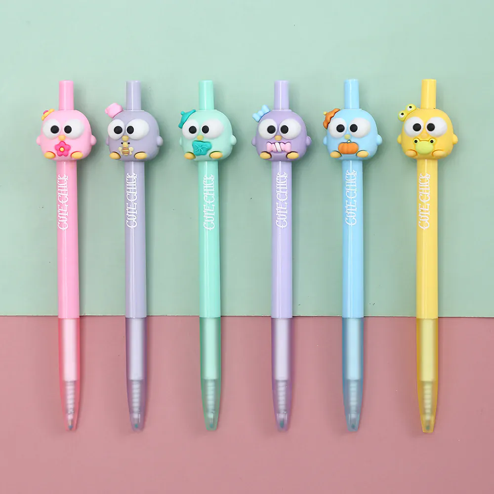 Cute Bird Chicks Retractable Gel Pen