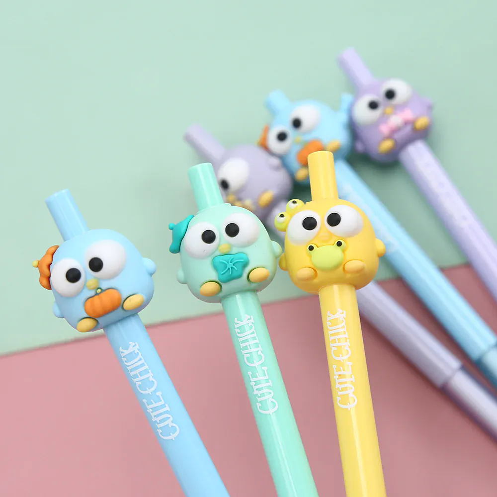 Cute Bird Chicks Retractable Gel Pen - Image 2