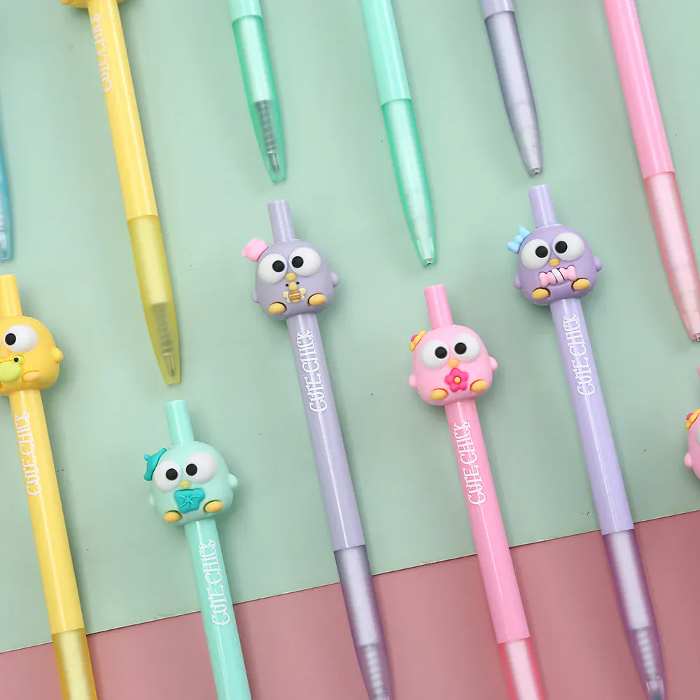 Cute Bird Chicks Retractable Gel Pen - Image 3