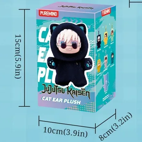Jujutsu Kaisen Cat Ear Keychain Plush Blind Box - Image 2