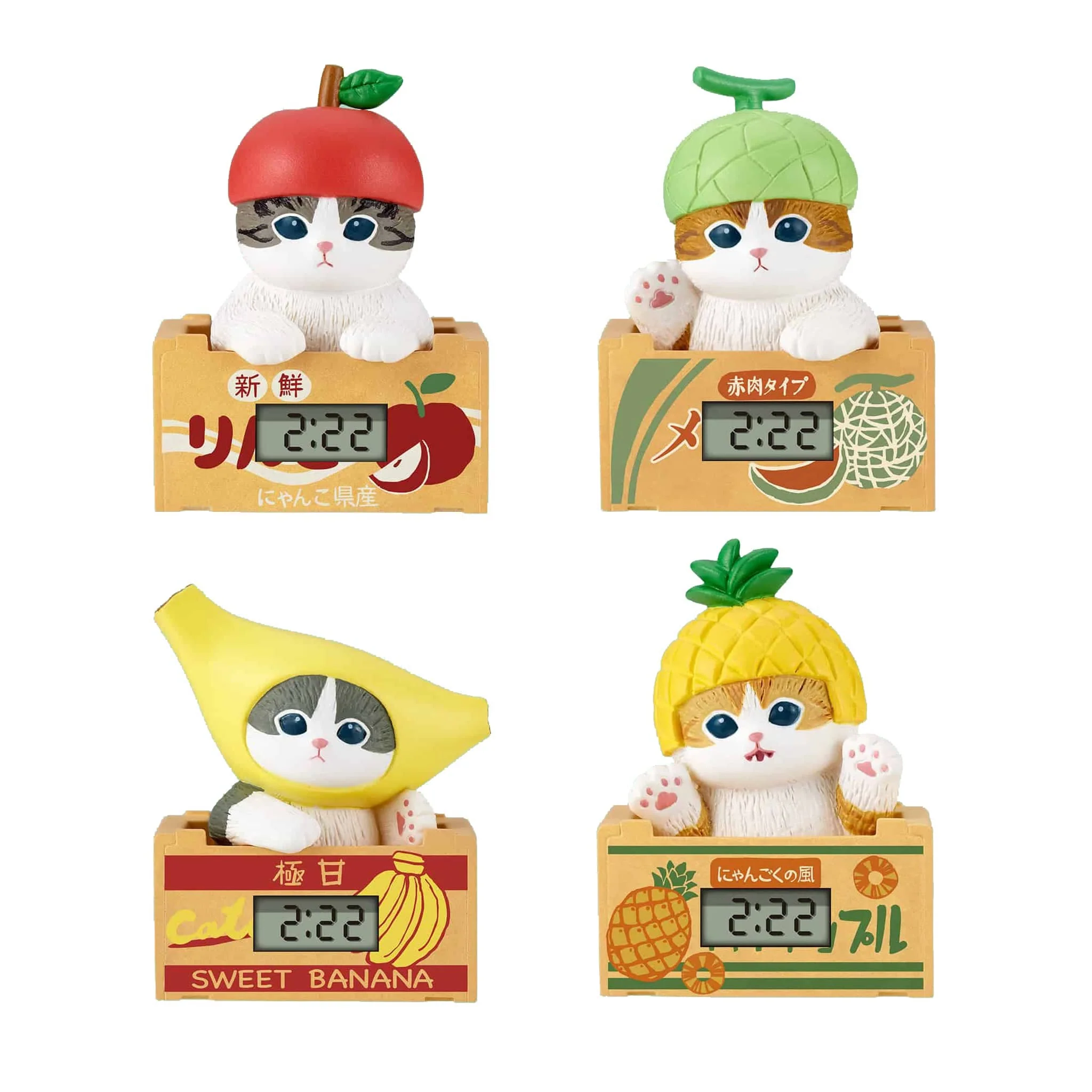 Mofusand Fresh Fruit Meow Mini Clock Blind Box - Image 4