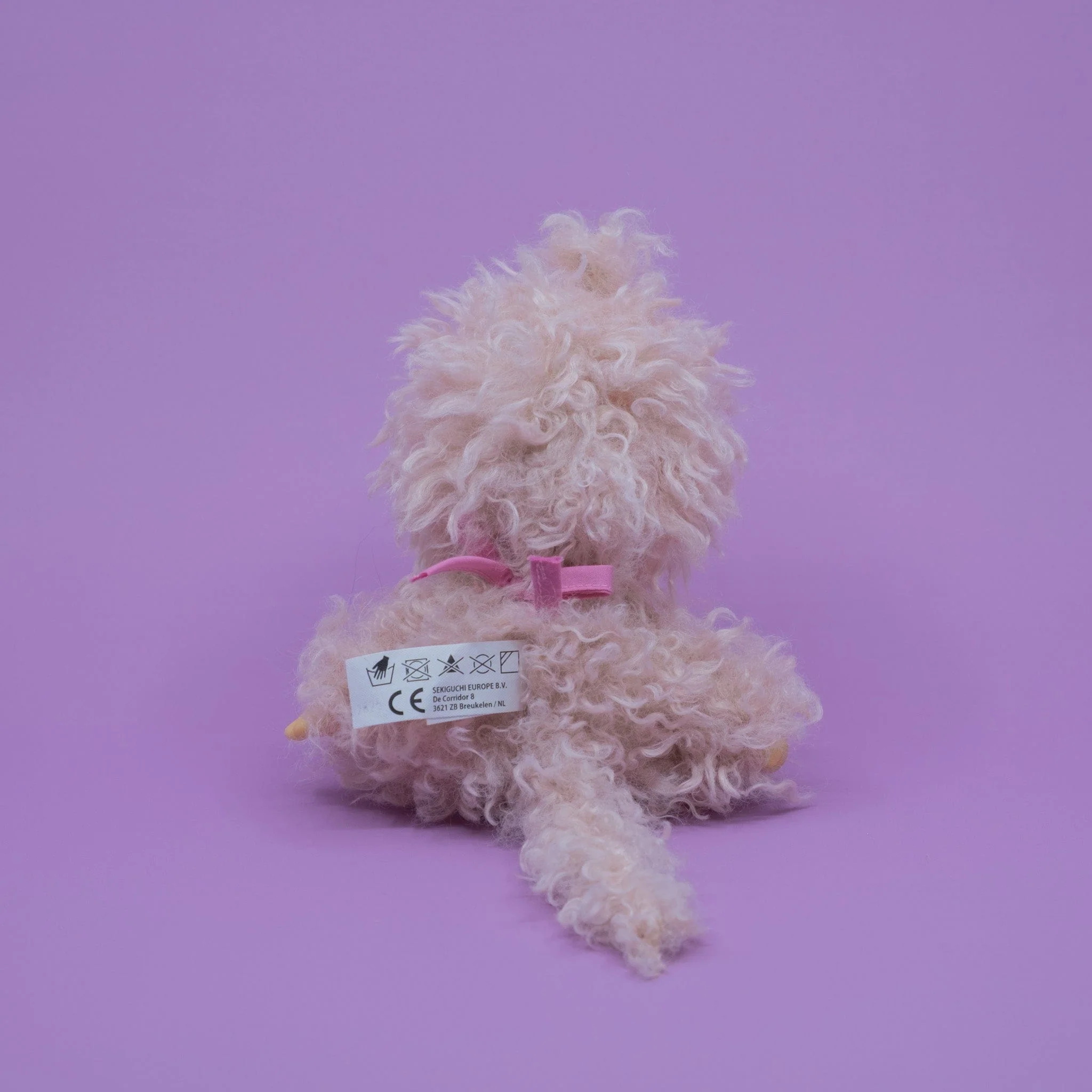 Monchhichi Fluffy Pink Beige 8" Plush - Image 5