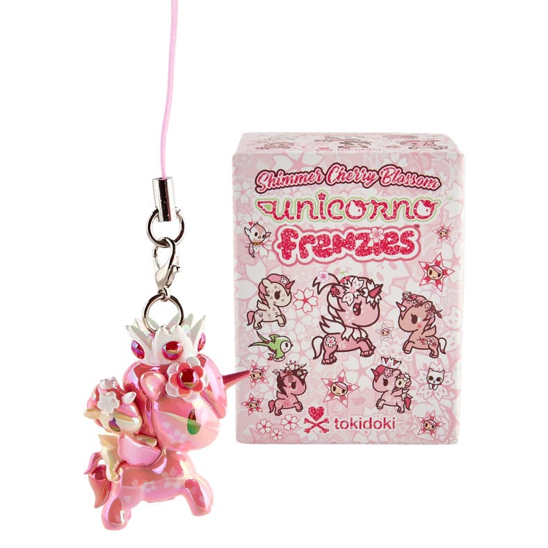 Tokidoki Shimmer Cherry Blossom Unicorno Frenzies Phone Charm Blind Box - Image 2