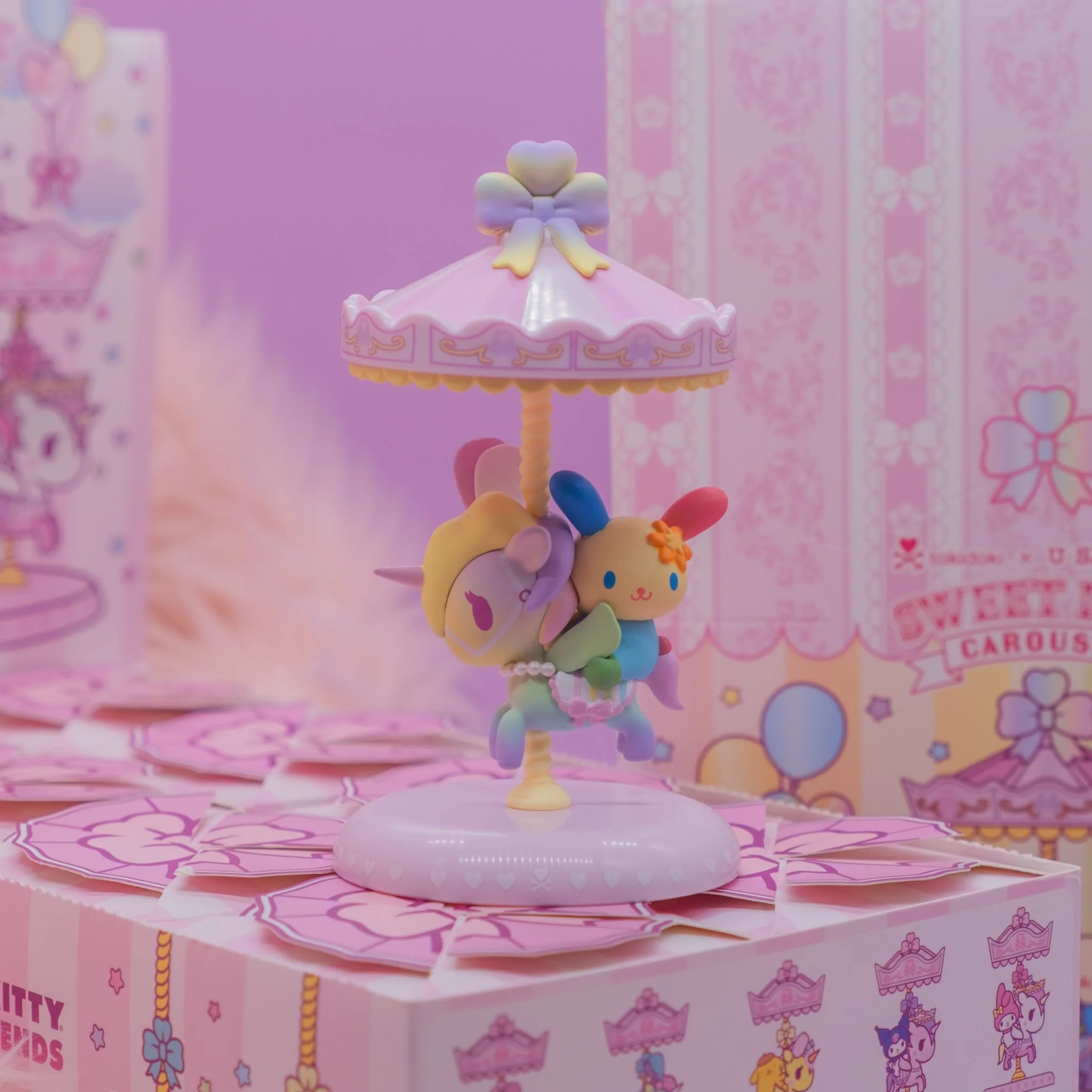 tokidoki x U*SA*HA*NA Sweet Pink Carousel Special Edition Figure - Image 2