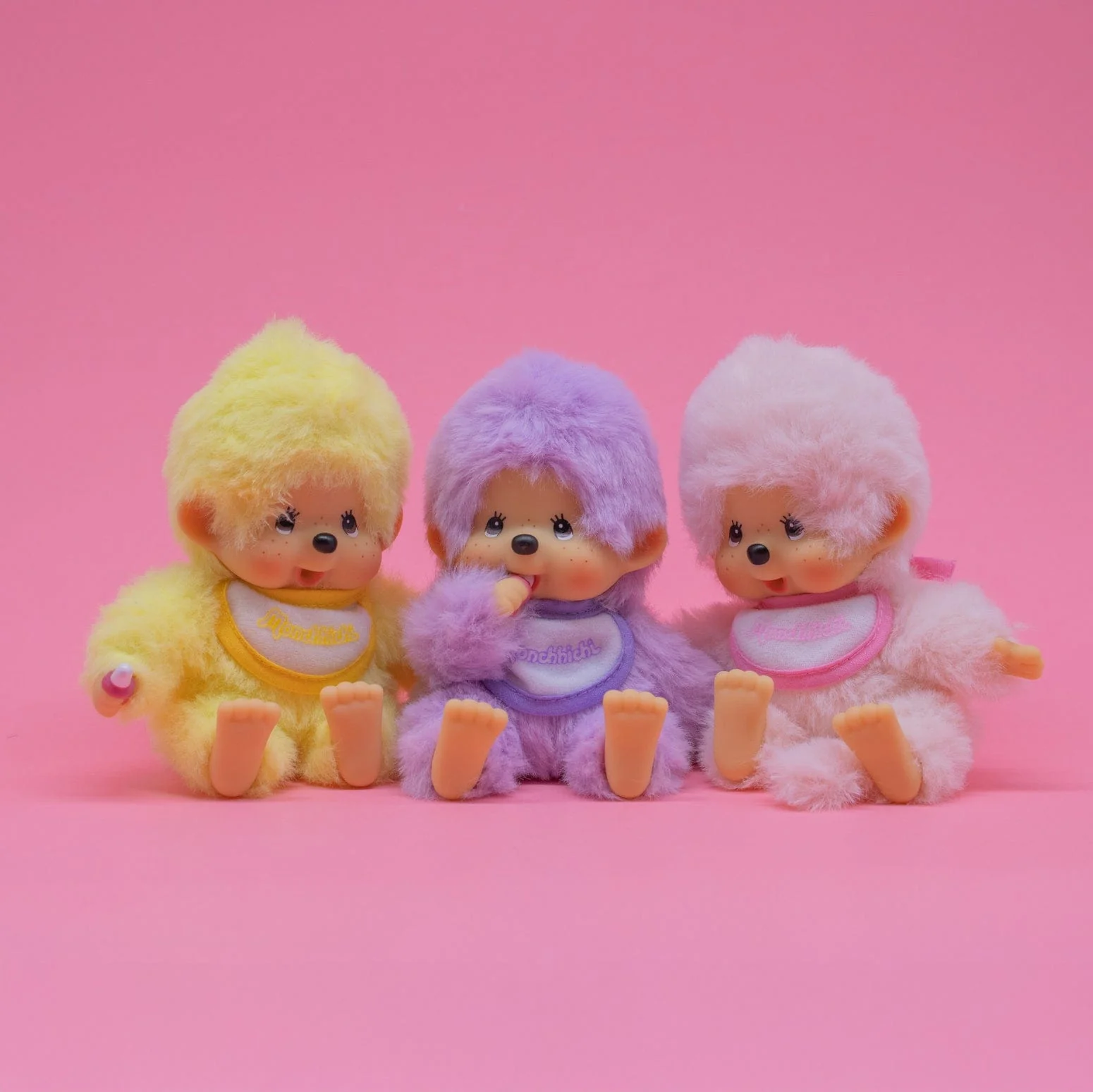 Yellow Pastel Beanie Monchhichi 5" Plush - Image 4